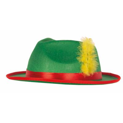 Oktoberfest verkleed hoedjes - groen - volwassenen - Tiroler bierfeest hoeden