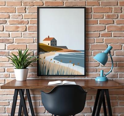 Rustig leven poster artistieke tekening