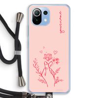 Giving Flowers: Xiaomi Mi 11 Lite Transparant Hoesje met koord