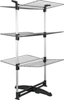 Metaltex ciclone droogtoren 40 m drooglengte zwart/zilver