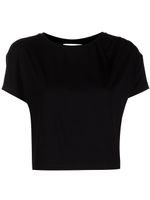 Marchesa Notte t-shirt crop à encolure ronde - Noir