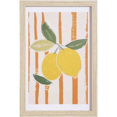 Poster Citroen - MDF/glas - 30x20 cm - Leen Bakker