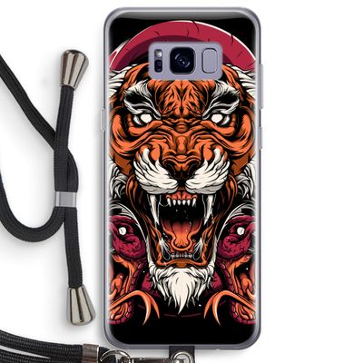 Tiger and Rattlesnakes: Samsung Galaxy S8 Plus Transparant Hoesje met koord