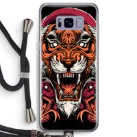 Tiger and Rattlesnakes: Samsung Galaxy S8 Plus Transparant Hoesje met koord