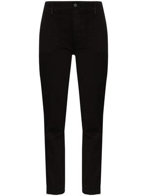 PAIGE pantalon cargo en jean Mayslie - Noir
