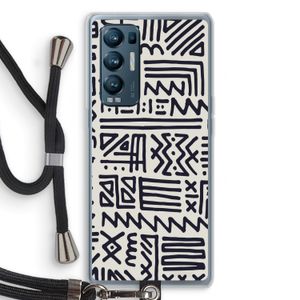 Marrakech print: Oppo Find X3 Neo Transparant Hoesje met koord