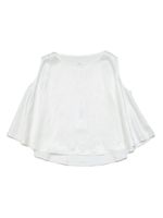 MM6 Maison Margiela Kids chemise sans manches à logo brodé - Blanc