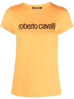 Roberto Cavalli t-shirt à logo brodé - Orange - thumbnail