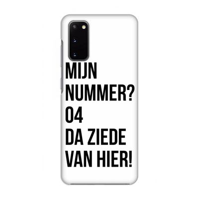 Da ziede van hier: Volledig geprint Samsung Galaxy S20 Hoesje