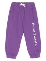 Palm Angels Kids pantalon de jogging à logo imprimé - Violet - thumbnail