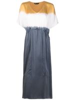 Uma | Raquel Davidowicz robe mi-longue à imprimé tie dye - Jaune