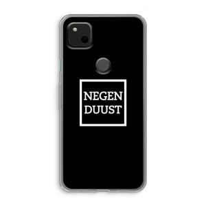Negenduust black: Google Pixel 4a Transparant Hoesje