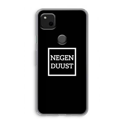 Negenduust black: Google Pixel 4a Transparant Hoesje