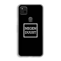 Negenduust black: Google Pixel 4a Transparant Hoesje