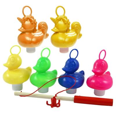 Hengelspel / eendjes vangen kermis spel - voor kinderen - met 6 eendjes - en 1 hengels