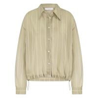 Nukus Iris Blouse Stripe | Gold/Off White