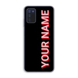 Namecase: Samsung Galaxy A03s Transparant Hoesje