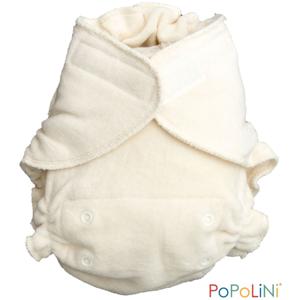 Popolini UltraFit Klittenband luier - UltraFit (4-15 kilo) - Wit Organic