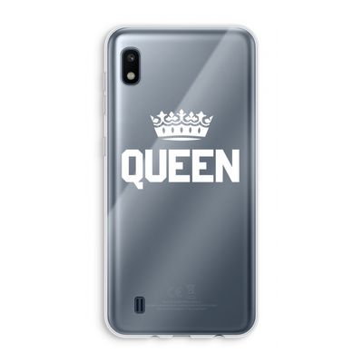 Queen zwart: Samsung Galaxy A10 Transparant Hoesje