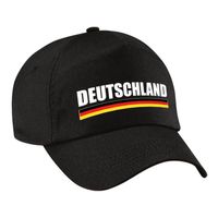 Duitsland/Deutschland landen pet/baseball cap zwart volwassenen - Verkleedhoofddeksels - thumbnail
