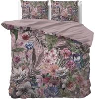 Sleeptime Tess Dekbedovertrek Roze-1-persoons (140 x 200/220 cm)
