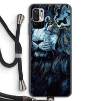 Darkness Lion: Xiaomi Redmi Note 10 5G Transparant Hoesje met koord