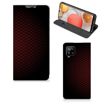 Samsung Galaxy A42 | Hoesje met Magneet | Geruit Rood
