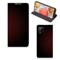 Samsung Galaxy A42 | Hoesje met Magneet | Geruit Rood