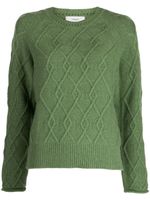 Pringle of Scotland pull en maille torsadée - Vert - thumbnail