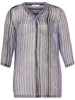 Lange blouse V-hals Van Emilia Lay paars