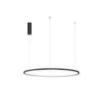 Lyora Ronde hanglampTarquin zwart Ø 80cm - 9345605