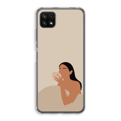 Fresh coffee: Samsung Galaxy A22 5G Transparant Hoesje