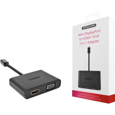 Mini-DisplayPort naar HDMI + VGA 2-in-1 Adapter