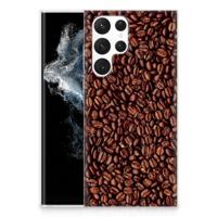 Samsung Galaxy S22 Ultra | Siliconen Case | Koffiebonen
