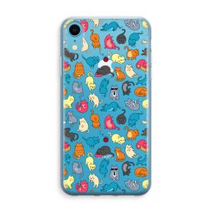 Kleurrijke katten: iPhone XR Transparant Hoesje