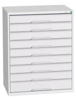 Bott Verso Schuifladenkast | 800x550x1000mm | 9 Laden | RAL 7035 - 16925157.16