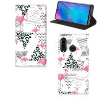 Huawei P30 Lite New Edition | Hoesje maken | Flamingo Triangle