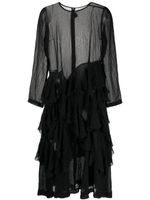 Comme Des Garçons Comme Des Garçons robe courte à fronces - Noir