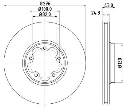 Remschijf 8DD355108121