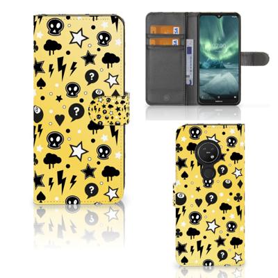 Telefoonhoesje met Naam Nokia 7.2 | Nokia 6.2 Punk Geel Telefoonhoesje met Naam Nokia 7.2 | Nokia 6.2 Punk Geel