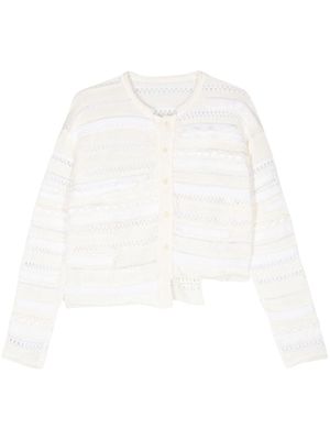 Y's cardigan à ourlet asymétrique - Tons neutres