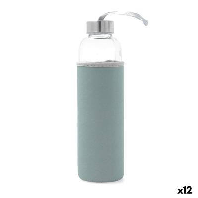 Waterfles Quid Quidate Blauw Glas 600 ml (12 Stuks)