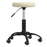 VidaXL Massagekruk fluweel crèmekleurig