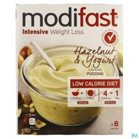 Modifast Intensive Hazeln.&yog. Flav.pudding 8x52g - thumbnail