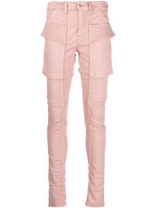 Rick Owens DRKSHDW jean skinny à détail de sangles - Rose