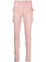 Rick Owens DRKSHDW jean skinny à détail de sangles - Rose - thumbnail