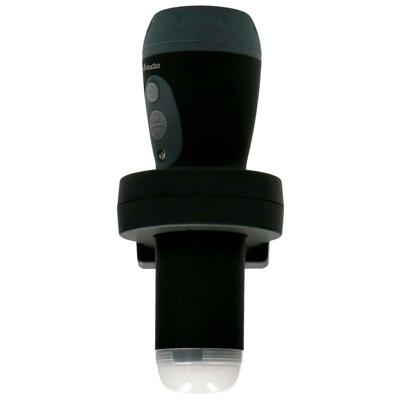 Alecto ATL-110ZT - Oplaadbare LED zaklamp / automatisch LED nachtlampje, zwart