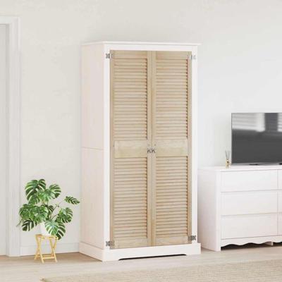 Kastdeuren 2 pcs Bruin 170 x 39.5 x 2.1 cm Massief grenenhout