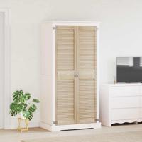 Kastdeuren 2 pcs Bruin 170 x 39.5 x 2.1 cm Massief grenenhout