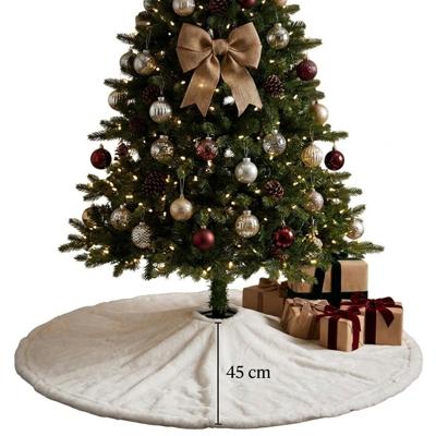 Feeric lights & Christmas Kerstboomrok - wit - 90 cm diameter - polyester - kerstversiering